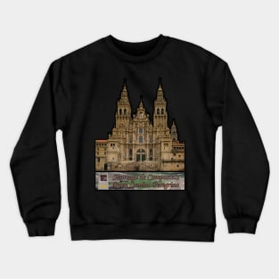 Buen Camino Peregrino Santiago Compostela Way Scallop Arrow Cathedral Crewneck Sweatshirt